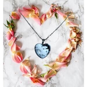 Elvis Presley Heart Necklace & Chain Birthday, Anniversary or Just Because Gift